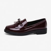 Women's Patent Loafers – Burgundy