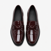 Women's Patent Loafers – Burgundy