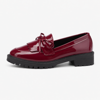 Women's Patent Loafers – Red