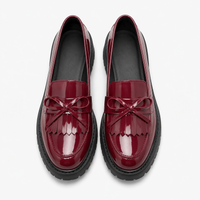 Women's Patent Loafers – Red