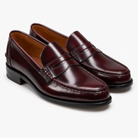 Men's Patent Loafers – Burgundy