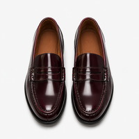 Men's Patent Loafers – Burgundy