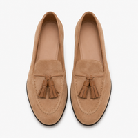 Women's Suede Loafers – Taupe