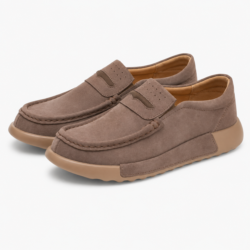 Women's Suede Loafers – Brown