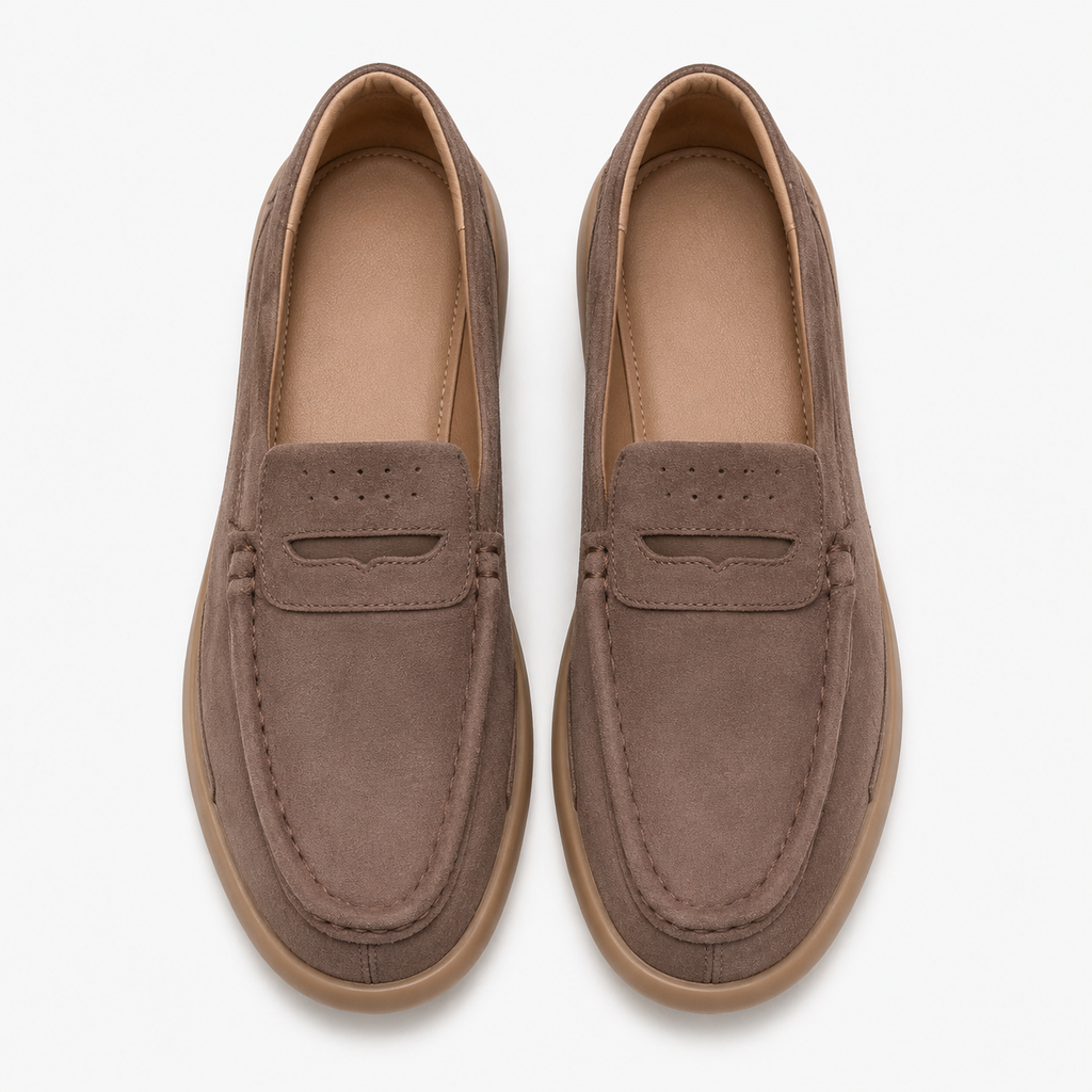 Women's Suede Loafers – Brown