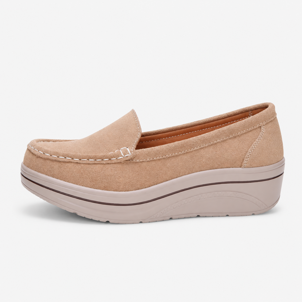 Women's Suede Platform Loafers